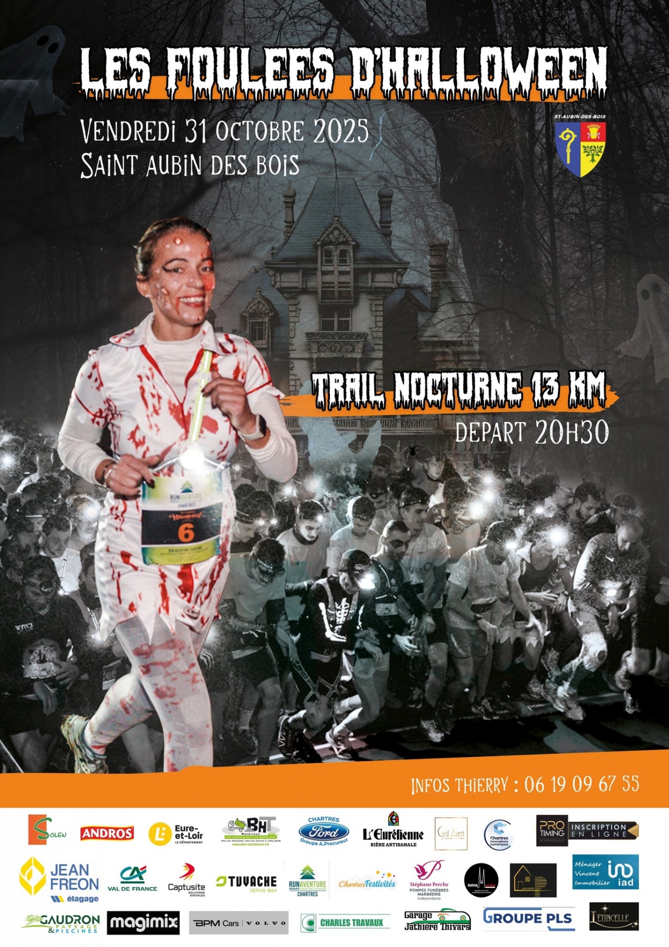 LES FOULEES D'HALLOWEEN 2025 A SAINT AUBIN DES BOIS