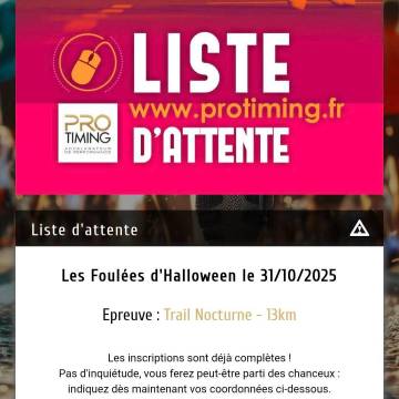 Les foulées d'Halloween 2025